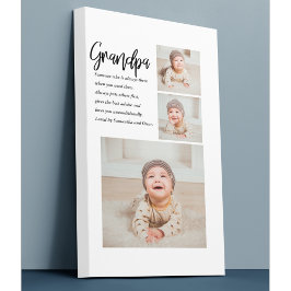 Modernes Collage Bestes Opa je Schönheitsgeschenk Leinwanddruck