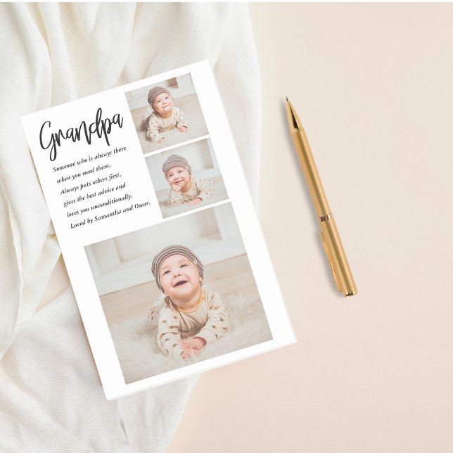 Modernes Collage Bestes Opa je Schönheitsgeschenk Post-it Klebezettel (Von Creator hochgeladen)