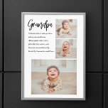 Modernes Collage Bestes Opa je Schönheitsgeschenk Poster<br><div class="desc">Eine moderne Collage "Best Opa Ever" ist eine kreative und personalisierte Möglichkeit, Ihre Wertschätzung und Liebe für Ihren Großvater zu zeigen. Bei dieser Geschenkart handelt es sich in der Regel um den Einsatz digitaler Technologien, um eine Sammlung von Fotos und Bildern zusammenzustellen, die besondere Momente und Erinnerungen zeigen, die Sie...</div>
