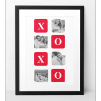 Modernes Collage Couple Foto & Red XOXO