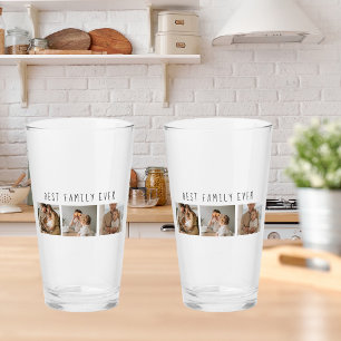 Modernes Collage Foto & Beste Familie je Bestes Ge Glas