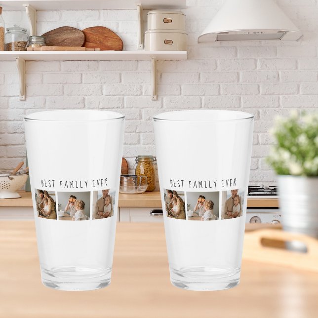 Modernes Collage Foto & Beste Familie je Bestes Ge Glas (Von Creator hochgeladen)