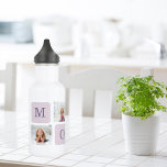 Modernes Collage Foto Beste Mama je Lila Geschenk Edelstahlflasche<br><div class="desc">Modernes Collage Foto Beste Mama je Lila Geschenk. Bestes Personalisiertes Geschenk für Mütter Tag,  Frauentag oder Mama Geburtstag. Überraschende Mama mit einem Geschenk,  das so Phantastisch ist wie sie.</div>