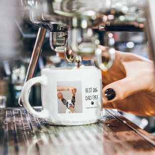 Modernes Collage Foto Bester Vater je Espressotasse