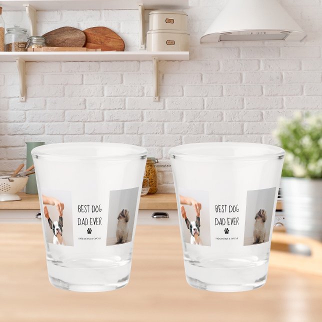 Modernes Collage Foto Bester Vater je Schnapsglas (Von Creator hochgeladen)