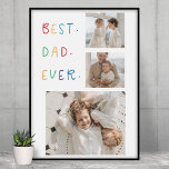 Modernes Collage Foto Farbenfroh Bester Vater je G Poster<br><div class="desc">Das "Modern Collage Foto Colorful Best Vater Ever Gift" ist ein personalisiertes und einzigartiges Geschenk für jeden Papa, der es verdient, gefeiert zu werden. Das Geschenk ist ein Collage Foto, das aus mehreren Einzelbildern besteht, die sorgfältig arrangiert wurden, um ein atemberaubendes und auffälliges Design zu schaffen. Das Geschenk ist ein...</div>