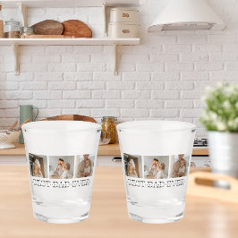 Modernes Collage Foto & Grau Bester Vater je Gesch Schnapsglas