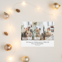 Modernes Collage Foto & Happy New Year