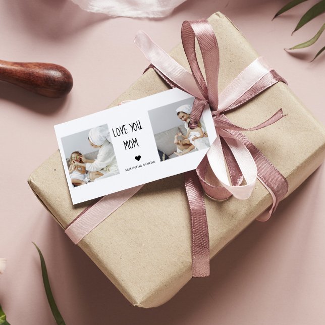 Modernes Collage Foto Liebe Mama Bestes Geschenk Geschenkanhänger (Von Creator hochgeladen)