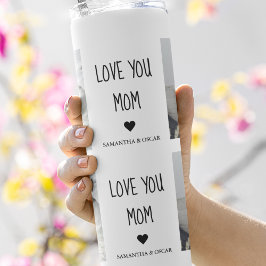 Modernes Collage Foto Liebe Mama Bestes Geschenk Thermosbecher