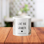 Modernes Collage Foto Liebe Opa Bestes Geschenk Espressotasse<br><div class="desc">Modernes Collage Foto Liebe Opa Bestes Geschenk</div>