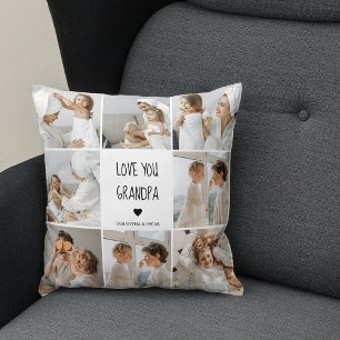 Modernes Collage Foto Liebe Opa Bestes Geschenk Kissen