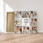 Modernes Collage Foto Liebe Opa Bestes Geschenk Leinwanddruck<br><div class="desc">Modernes Collage Foto Liebe Opa Bestes Geschenk</div>