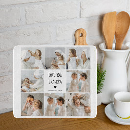 Modernes Collage Foto Liebe Opa Bestes Geschenk Schneidebrett