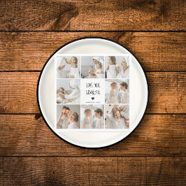 Modernes Collage Foto Liebe Opa Bestes Geschenk Serviette