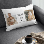 Modernes Collage Foto & Liebe Sie Vater Geschenk Lendenkissen<br><div class="desc">Ein Geschenk von "Liebe,  Vater" ist ein Geschenk,  das Ihre Liebe und Wertschätzung für Ihren Vater zum Ausdruck bringt. Dies kann viele Formen annehmen,  von sentimentalen Keepsakes bis hin zu praktischen Gegenständen,  die er benutzen und genießen wird.</div>