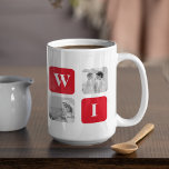 Modernes Collage Foto & Red-Geschenk für Liebhaber Kaffeetasse<br><div class="desc">Modernes Collage Foto & Red-Geschenk für Liebhaber von Wifey</div>