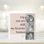 Modernes Collage Foto & Romantische tolle Geschenk Holzkisten Schild<br><div class="desc">Modernes Collage Foto & Romantische tolle Geschenke</div>
