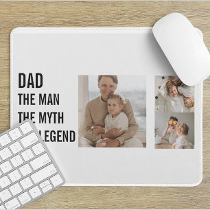 Modernes Collage Foto VATER Mousepad