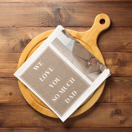 Modernes Collage Foto & We Liebe Vater Geschenke Geschirrtuch