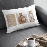 Modernes Collage Foto & We Liebe Vater Geschenke Lendenkissen<br><div class="desc">"Wir Liebe Vater" Geschenke sind nachdenklich und herzliche Geschenke, die die Liebe und Wertschätzung für Väter feiern. Diese Geschenke werden oft auf besonderen Anlässen wie zum Beispiel Vatertag, Geburtstag oder an jedem Tag, an dem du will, Dankbarkeit für die Liebe und Unterstützung deines Vaters zum Ausdruck zu bringen. Es gibt...</div>