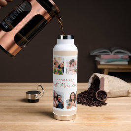 Modernes Collage Personalisiert Foto Mama Geschenk Trinkflasche