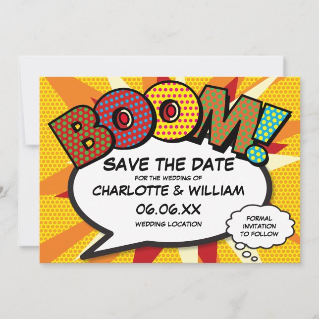 Modernes Comic- Buch BOOM Save The Date (Vorderseite)