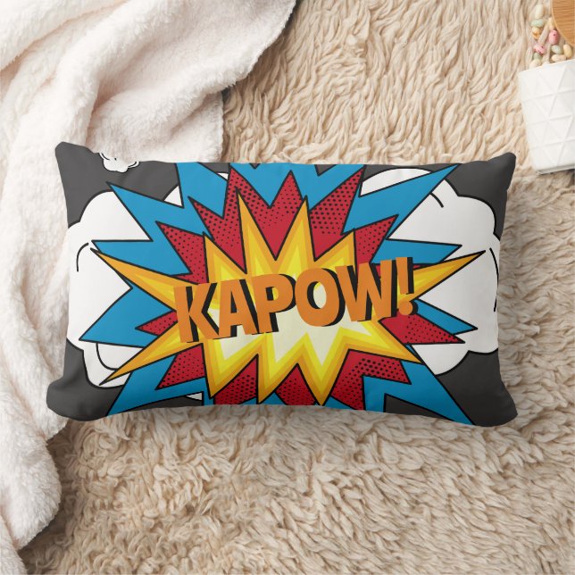 Modernes Comic Buch KAPOW Pop Kunst Lendenkissen (Decke)