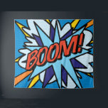 Modernes Comic Buch Pop Art BOOM Tapisserie Wandteppich<br><div class="desc">Ein lustiges,  cooles und trendiges Retro-Comic Buch Pop Art Design,  das die Wanne,  zap,  pow in jedem Superhelden Tag. Entwickelt von Thisisnotme©</div>