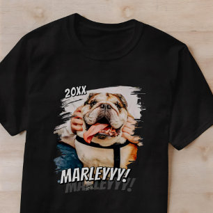 Modernes Comic Einfaches Cooles Grunge Custom Pet  T-Shirt