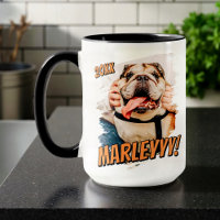 Modernes Comic Einfaches Grunge Custom Pet Foto