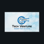 Modernes Computer Science Tech-Logo Visitenkarte<br><div class="desc">Das moderne Computer Science Tech Logo lasse mir bitte Bescheid. Ich bin hier,  um dein Geschäft erfolgreich zu machen. ©2010 Joshua Martin</div>