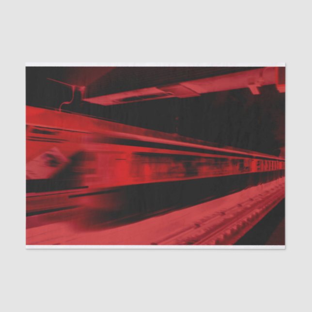 Modernes, cooles Bewegungskonzept in Rot und Schwa Seidenpapier (Vorderseite)