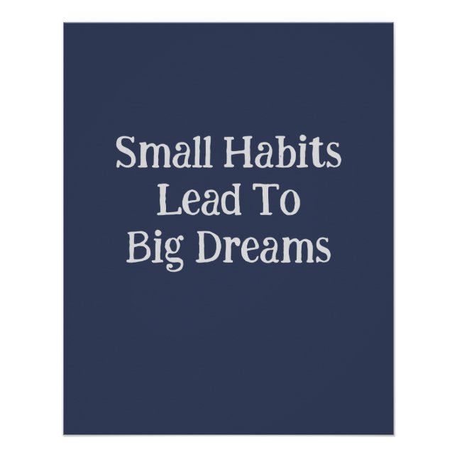 Modernes Cooles inspirierendes Textangebot Männer Poster (Vorderseite)