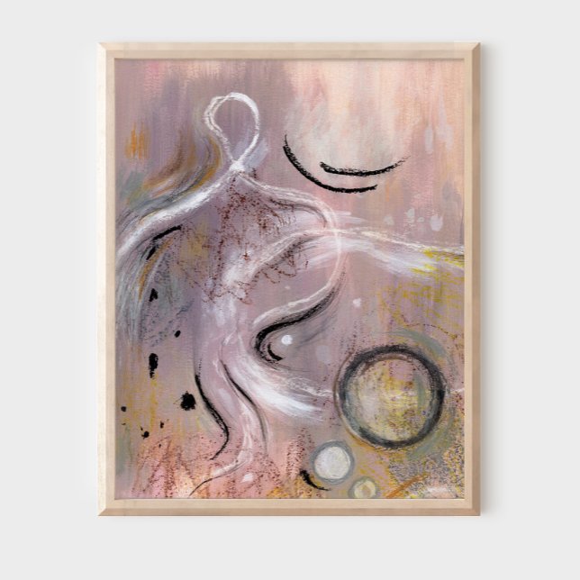 Modernes cooles lila  abstraktes Kunstposter Poster (Von Creator hochgeladen)