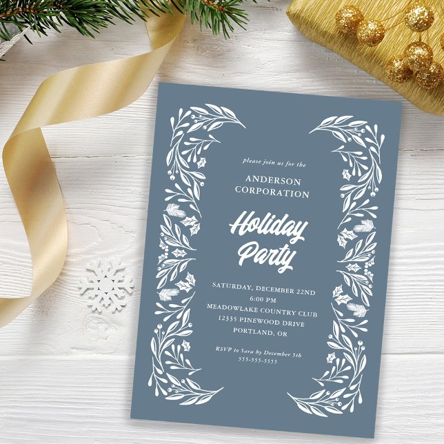Modernes Corporate Holiday Party White Folies Einladung (Von Creator hochgeladen)