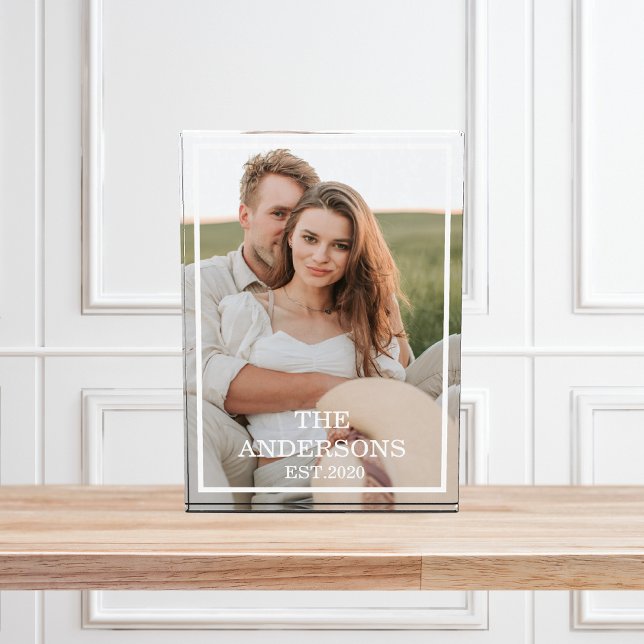 Modernes Couple Collage Foto & Minimal Familienges (Von Creator hochgeladen)