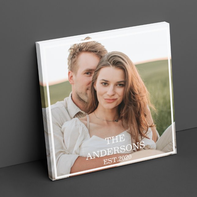 Modernes Couple Collage Foto & Minimal Familienges Leinwanddruck (Von Creator hochgeladen)