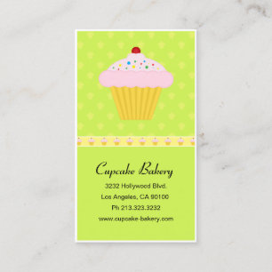 Modernes Cupcake Bakery Muster Visitenkarte