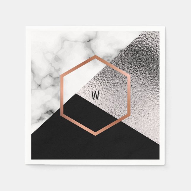 Modernes Custom Napkin Serviette (Vorderseite)