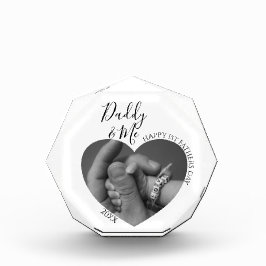 Modernes Daddy & Me | Herz-Foto  Fotoblock