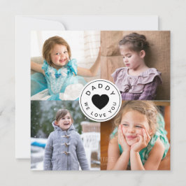 Modernes Daddy We Liebe You Heart Foto