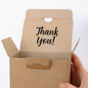 Modernes Dankeschön, Verpackungsgeschäft Gummistempel