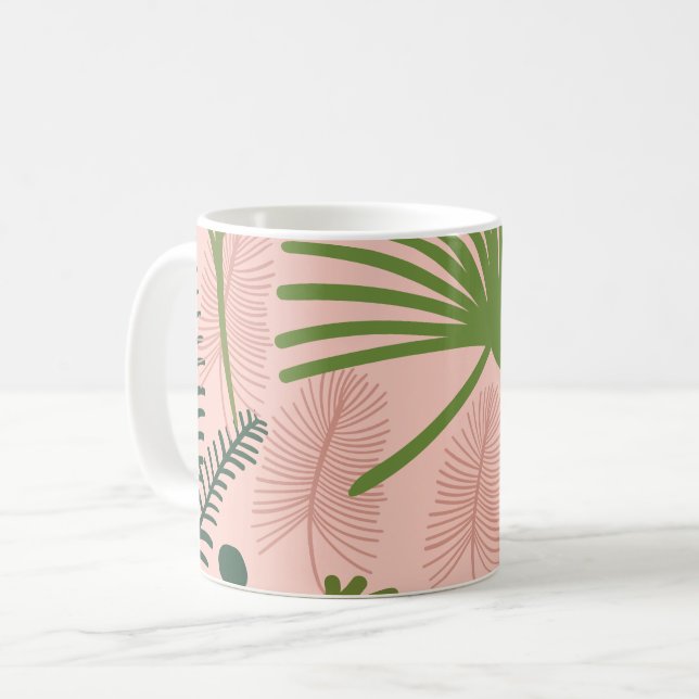 Modernes Dekorationsmuster aus Foliage Kaffeetasse (Vorderseite Links)