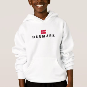 Modernes Denmark-Skandinavien Flaggenstaat Souveni Hoodie