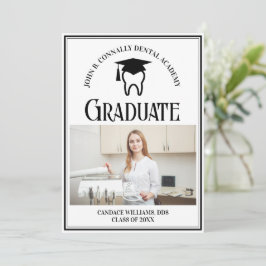 Modernes Dental School Foto Custom Abschluss Ankündigung