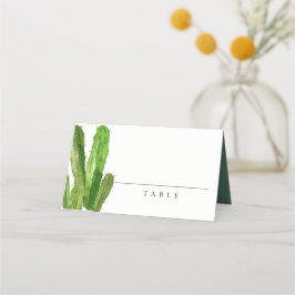 MODERNES DESERT GREEN CACTUS FOLIAGE WATERCOLOR PLATZKARTE