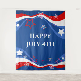 Modernes Design der amerikanischen Flagge Wandteppich