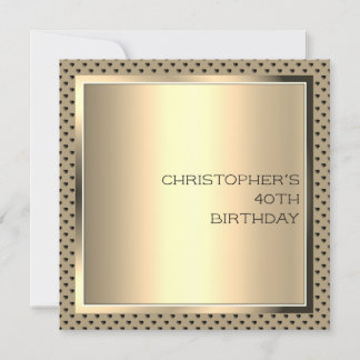 Modernes Design der Männerpartei Einladung