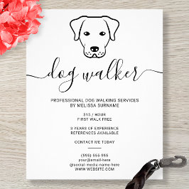 Modernes Design der Minimalistischen Dog Line - Hu Flyer